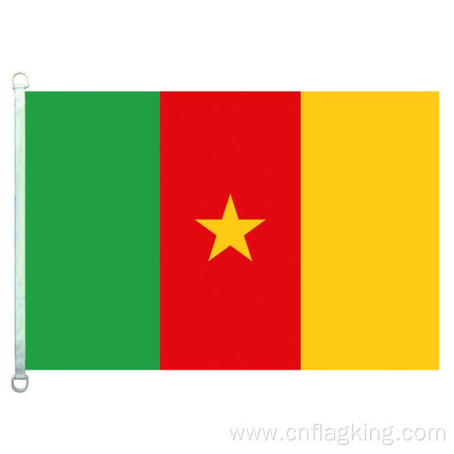 Cameroon national flag 100% polyster 90*150cm Cameroon country banner